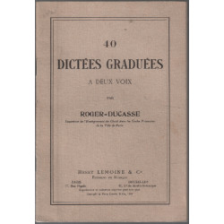 40 dictées graduées à deux voix