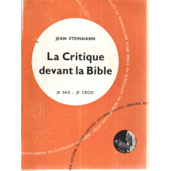 La critique devant la bible