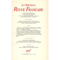 La N.R.F. numéro 419 décembre 1987