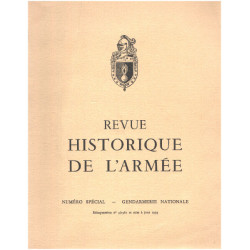 Revue historique de l'armée / numéro spécial : gendarmerie /...