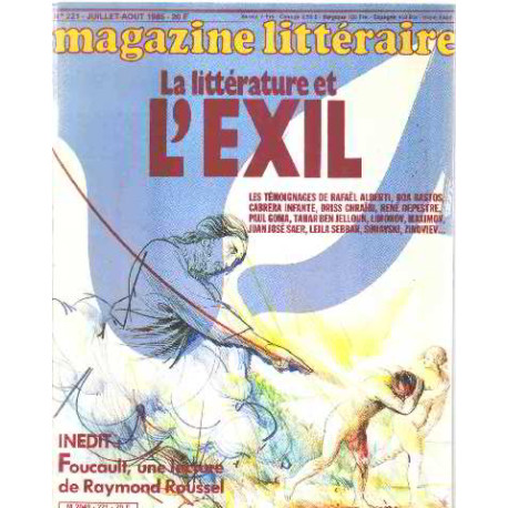 Magazine litteraire n° 221 / la litterature et l'exil