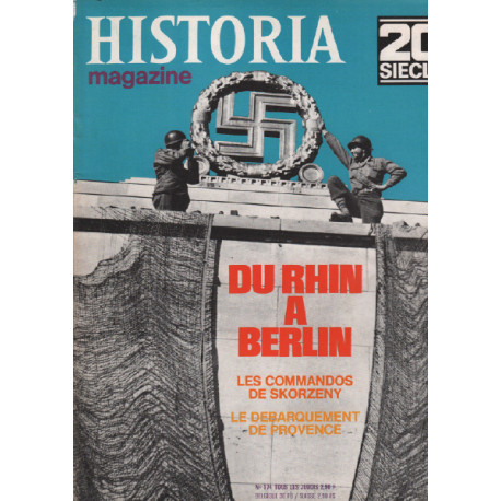 20ème siècle / historia magazine n° 174 du rhin à berlin