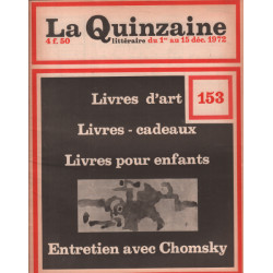 La quinzaine litteraire n° 153 / livres d'art -livre-cadeaux