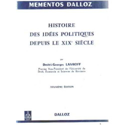 Histoire des idées politiques depuis le XIX° siecle