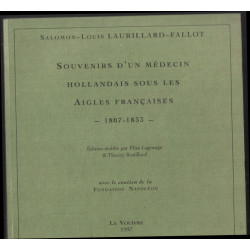 Souvenirs d'un médecin hollandais sous les Aigles Francaises 1807-1833