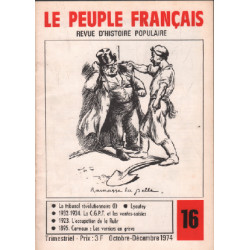 Revue d'histoire pouplaire / le peuple français n° 16