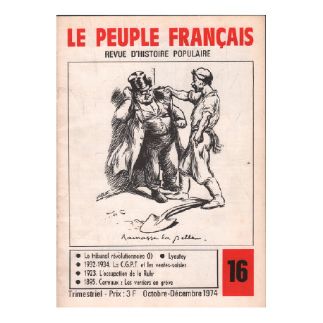 Revue d'histoire pouplaire / le peuple français n° 16