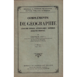 Compléments de Géographie (Géographie physique anthropologique...