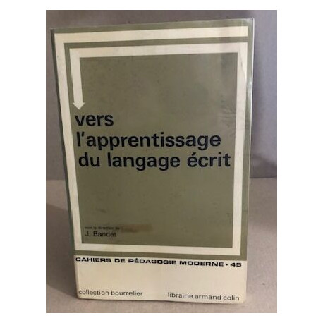 Vers l'apprentissage du langage écrit