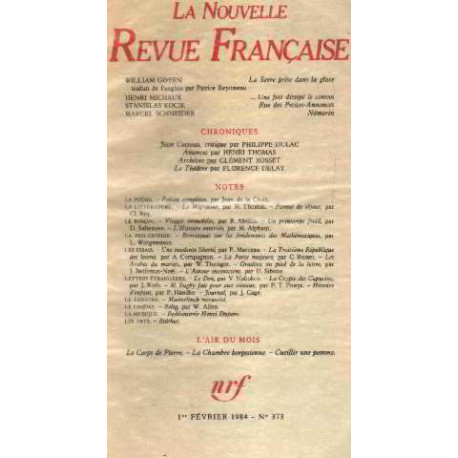 La nouvelle revue française n°373 / EO numerotée sur velin ( n° 6)