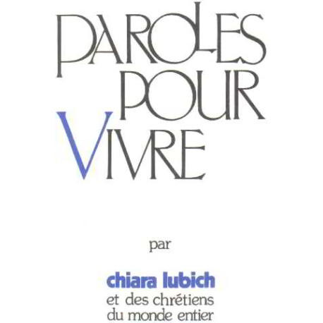 Paroles pour vivre