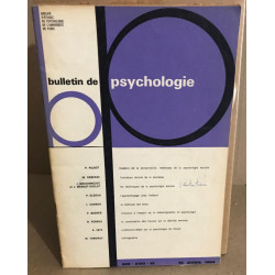 Bulletin de psychologie n° 229 / revue bimestrielle / articles sur...