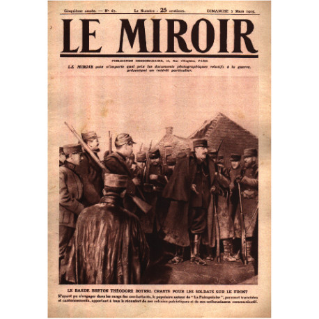 Le miroir publication hebdomadaire n° 67 / le barde breton...