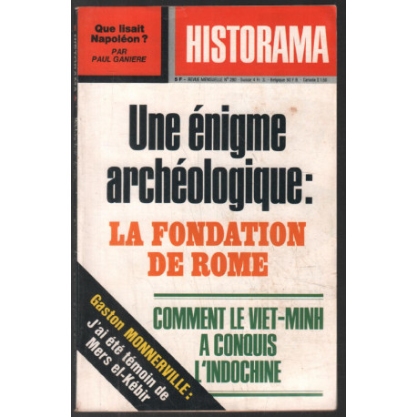 Une énigme archéologique : la fondation de Rome (revue historama...