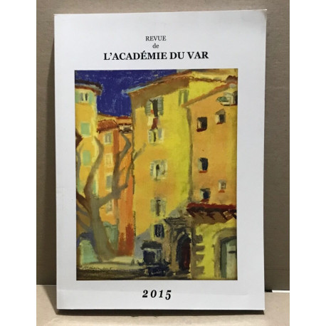 Revue de l'académie du var 2015