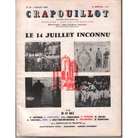 Crapouillot n° 67 / le 14 juillet inconnu