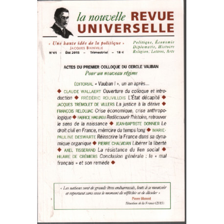 La nouvelle revue universelle n° 41