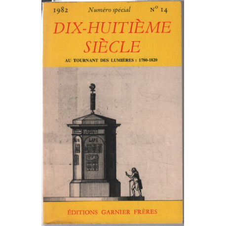 XVIIIe siècle au tournant des lumières : 1780-1820