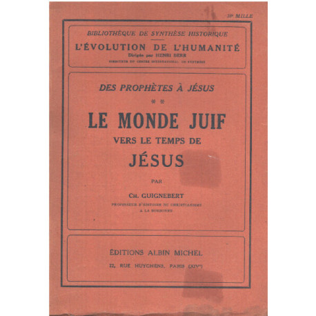 Le monde juif vers le temps de jesus