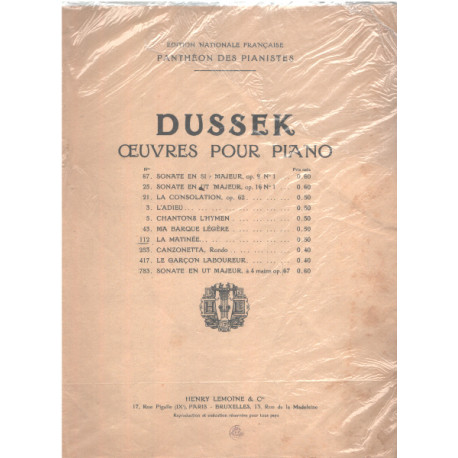 Oeuvres pour piano