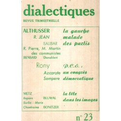 Dialectiques. Revue trimestrielle n: 23