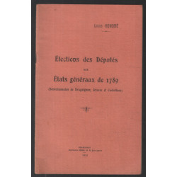 Elections des députés aux états généraux de 1789