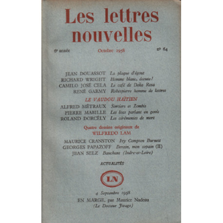 Les lettres nouvelles n° 64