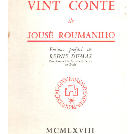 Vin conte de Jousè roumaniho : bos grava de J. guiran