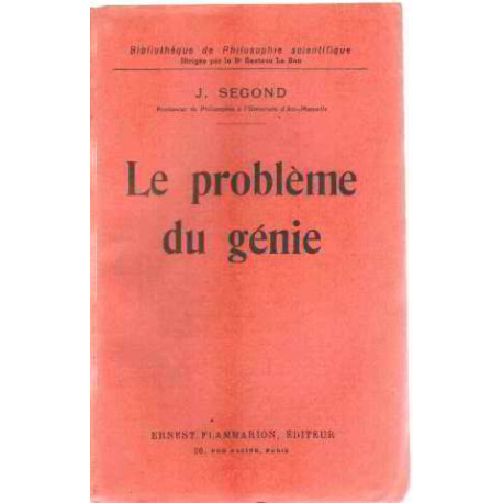 Le probleme du genie