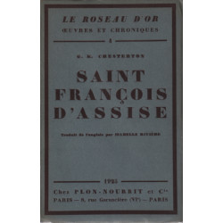 Saint françois d'assise (édition originale numérotée sur alfa )