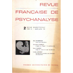 Revue francaise de psychanalyse Tome XL 2