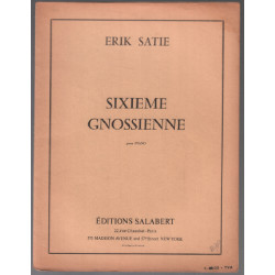 Sixième Gnossienne pour piano