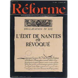 Revue reforme n° 2084 / l'edit de nantes est reviqué