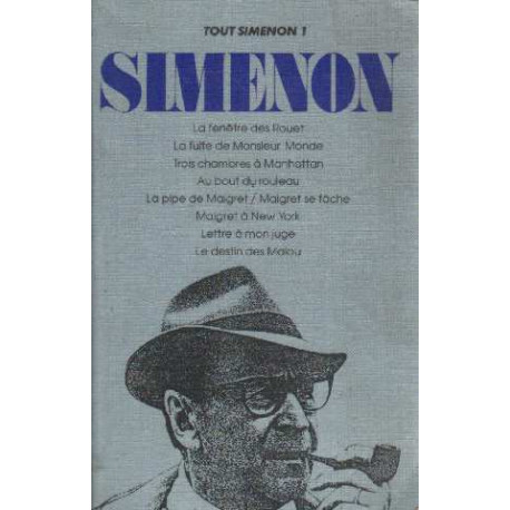 Tout simenon- tome 1 ( 9 romans )