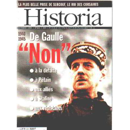 Revue historia n° 634 / de gaulle "non "