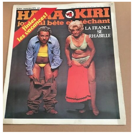 Journal bête et méchant / revue hara kiri n° 204