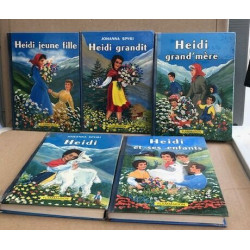 1 lot de 5 titres de heidi / heidi grandit -heidi jeune fille...