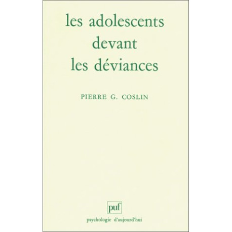 Les adolescents devant les déviances