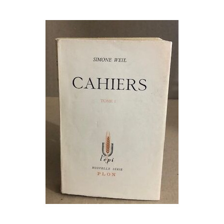 Cahiers / tome 1