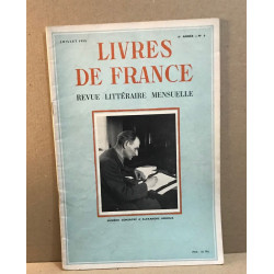 Livres de France Revue littéraire mensuelle/juillet 1955 / numero...