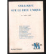 Colloque sur le dieu unique ( 6-7 mai 1985)