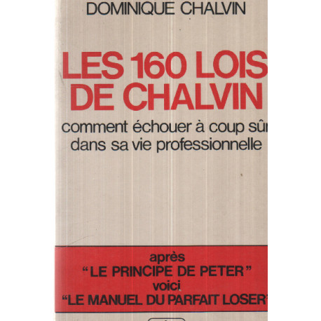 Les 160 lois de Chalvin