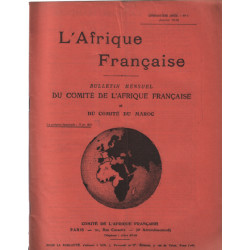 Bulletin mensuel du comité de l'afrique française et du comité du...