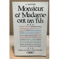 Monsieur et Madame ont un fils Tome 1: Monsieur et Madame ont un fils