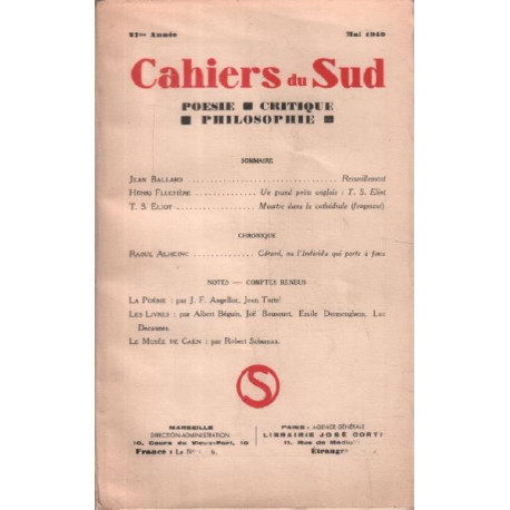 Cahiers du sud n° 224