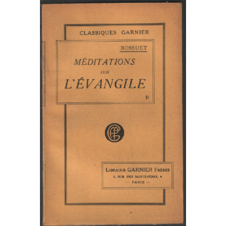 Méditations sur l'évangile tome 2