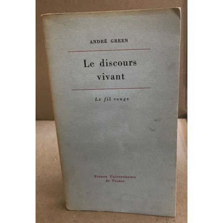 Le discours vivant