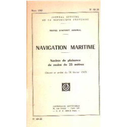 Naviguation maritime / navires de plaisance de moins de 25 metres...