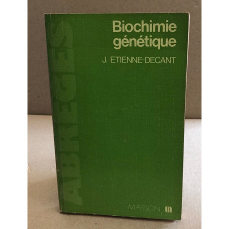 Biochimie génétique