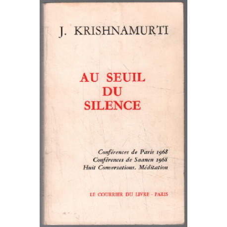 Au seuil du silence